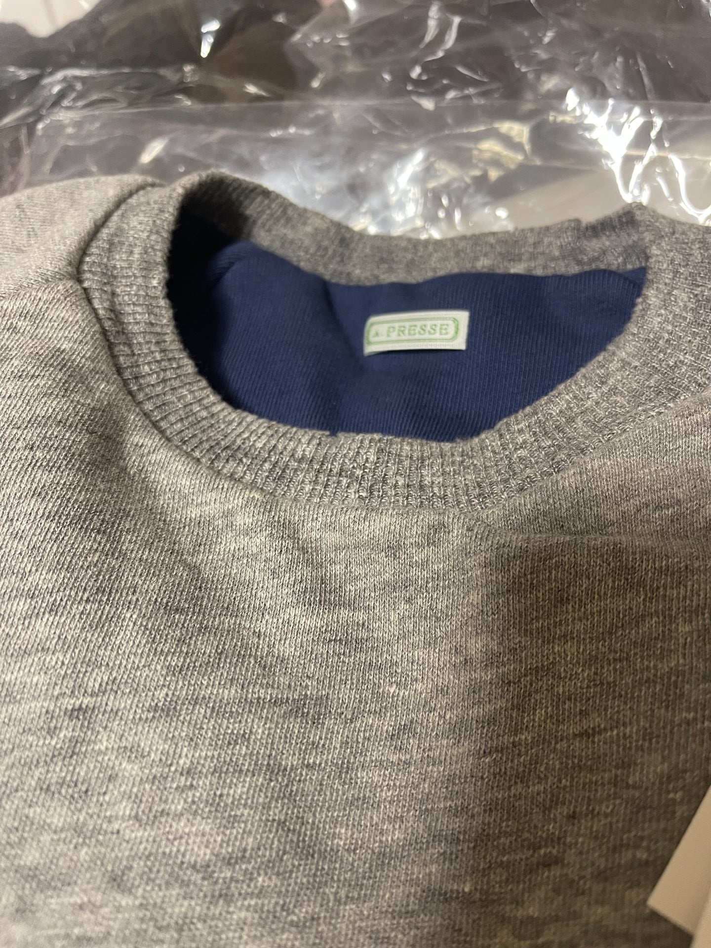 A.PRESSE Vintage Reversible Sweatshirt