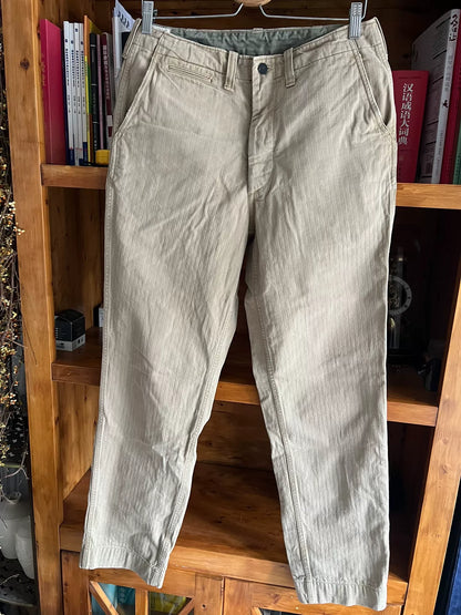 vintage khaki military style pants