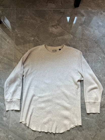 Oatmeal Color 3/4 Sleeve Top