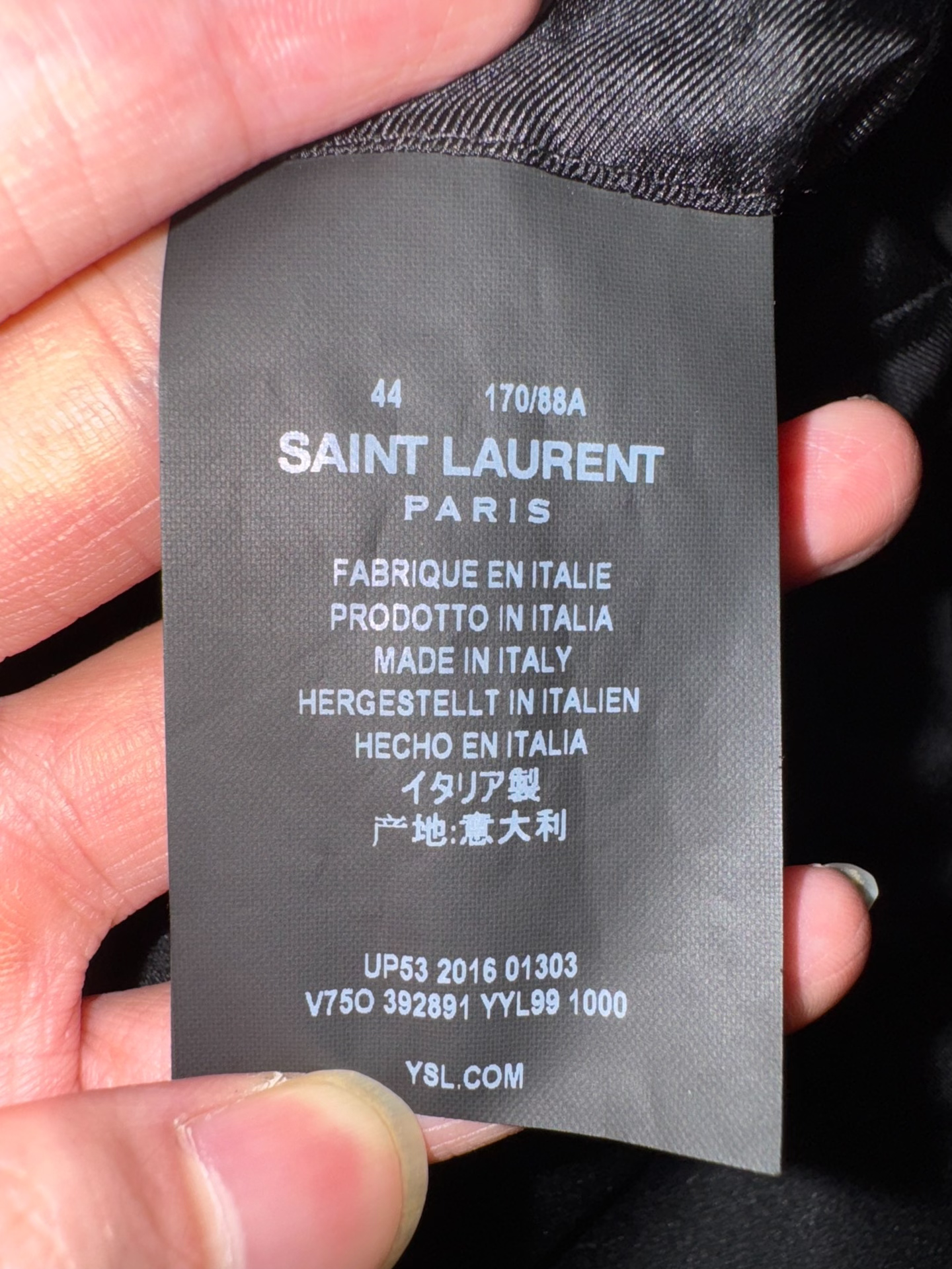 Saint Laurent Black Satin Tuxedo Jacket