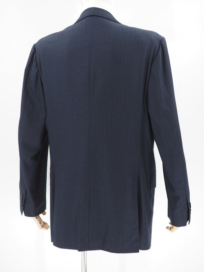 navy wool blazer by kiton