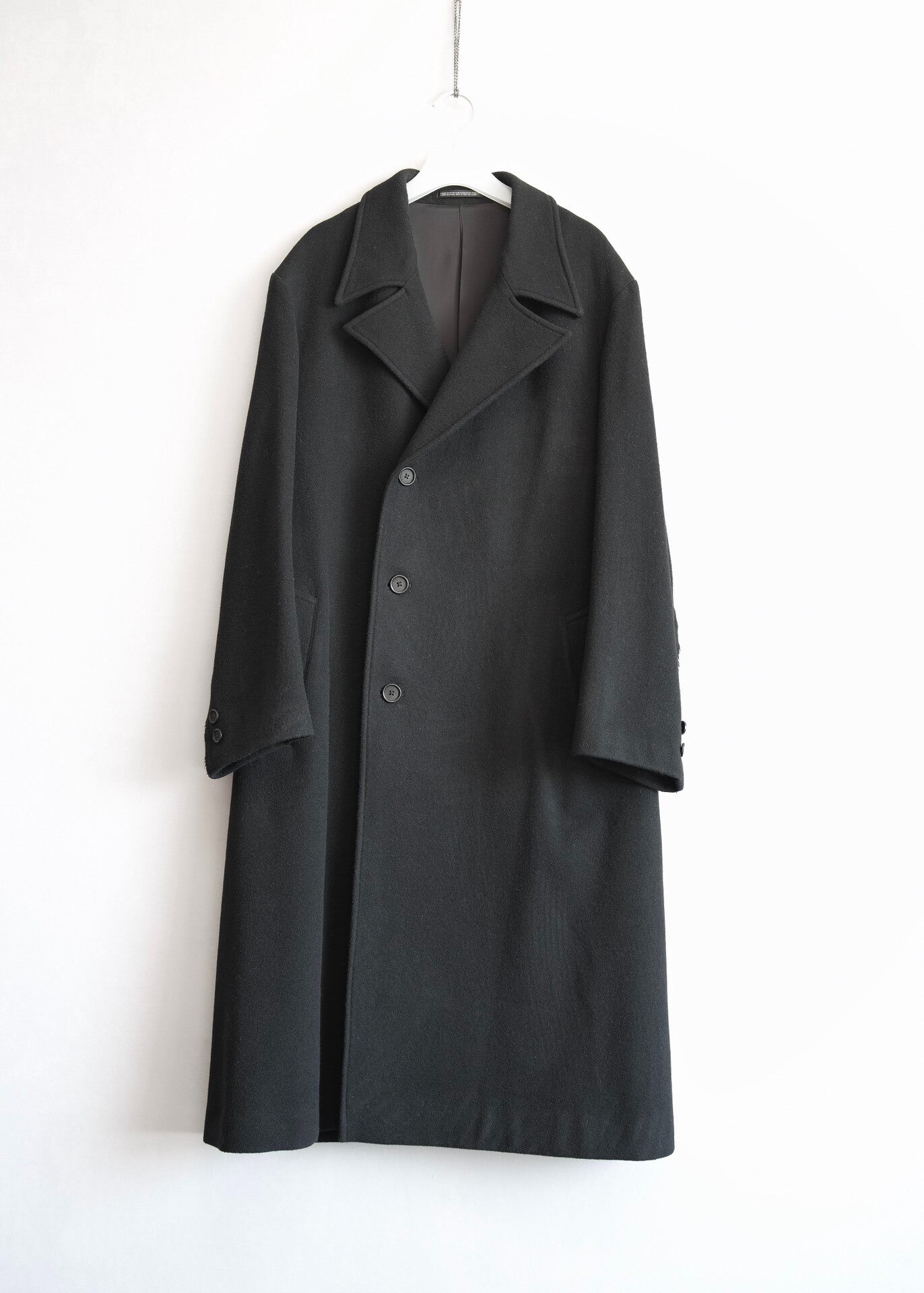 yohji yamamoto wool long coat