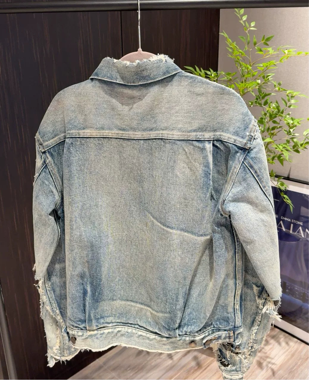 Saint Laurent Distressed Denim Jacket