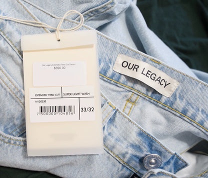Our Legacy Extended Third Cut Denim Pants