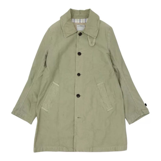 visvim HERGE COAT DMGD CHINO LT GREEN