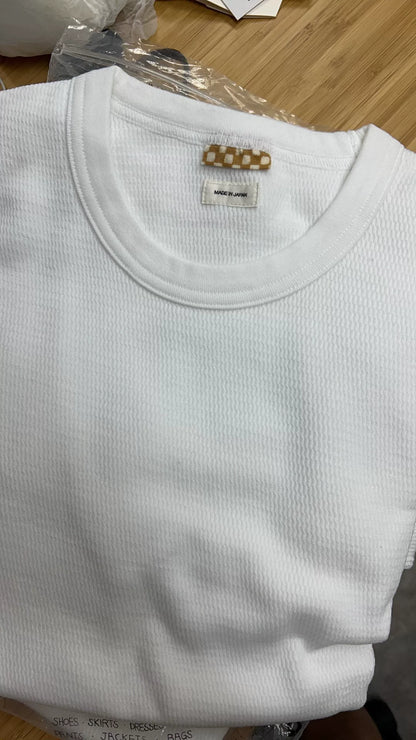 white visvim long sleeve thermal tee