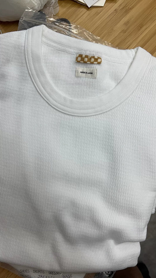 white visvim long sleeve thermal tee