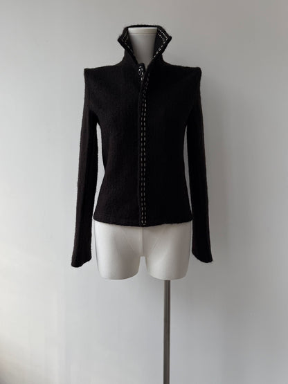 yohji yamamoto y's wool coat with buttons