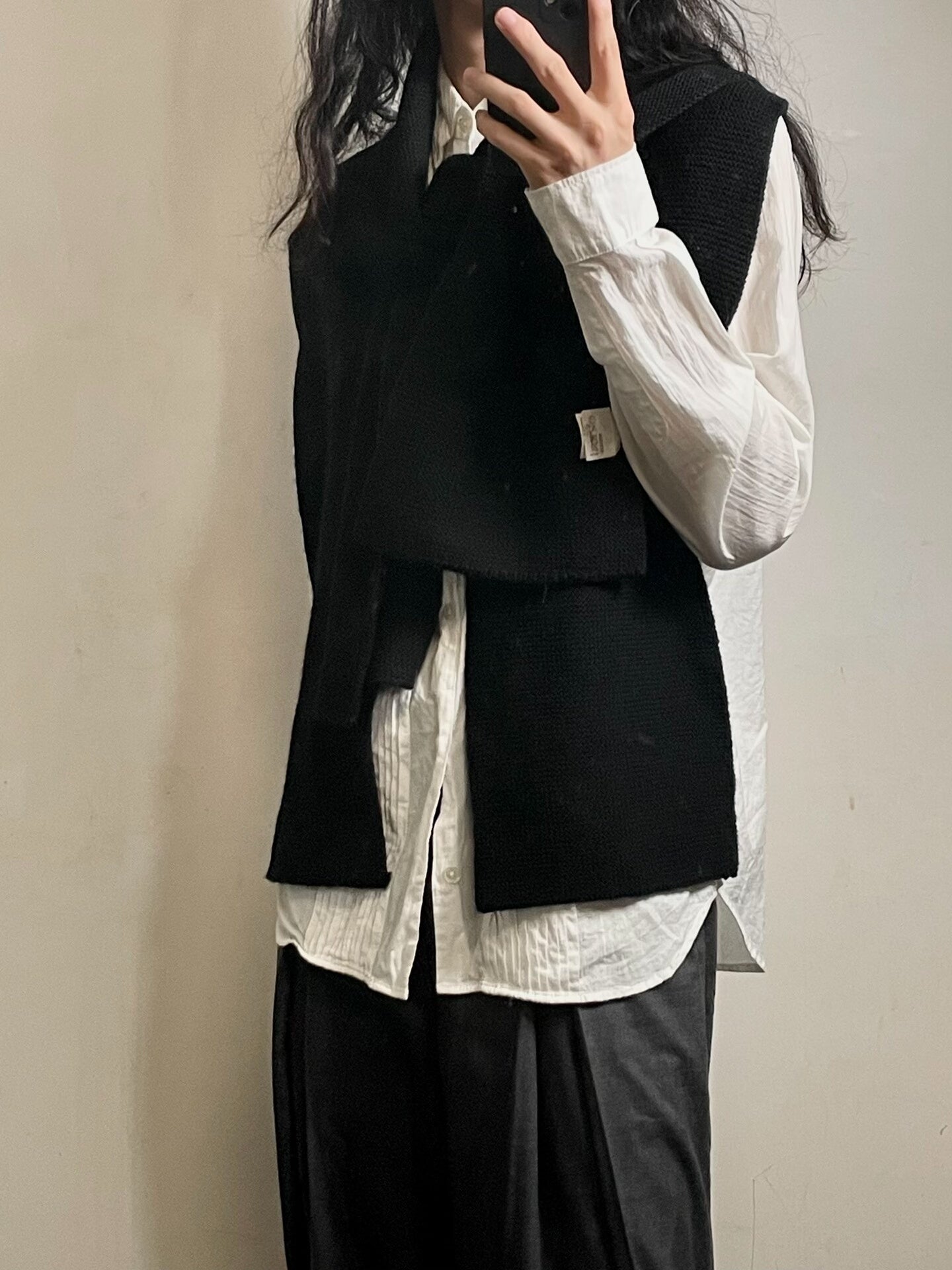 Maison Martin Margiela 90s Asymmetrical Scarf Vest