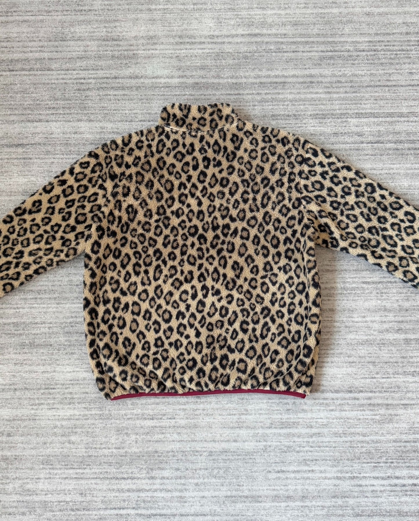 leopard fleece blouson jacket by kapital