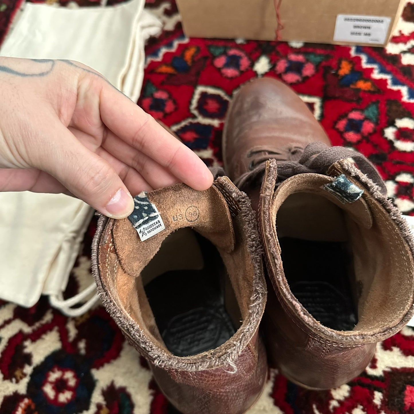 visvim ict lafayette mud-dyed boots