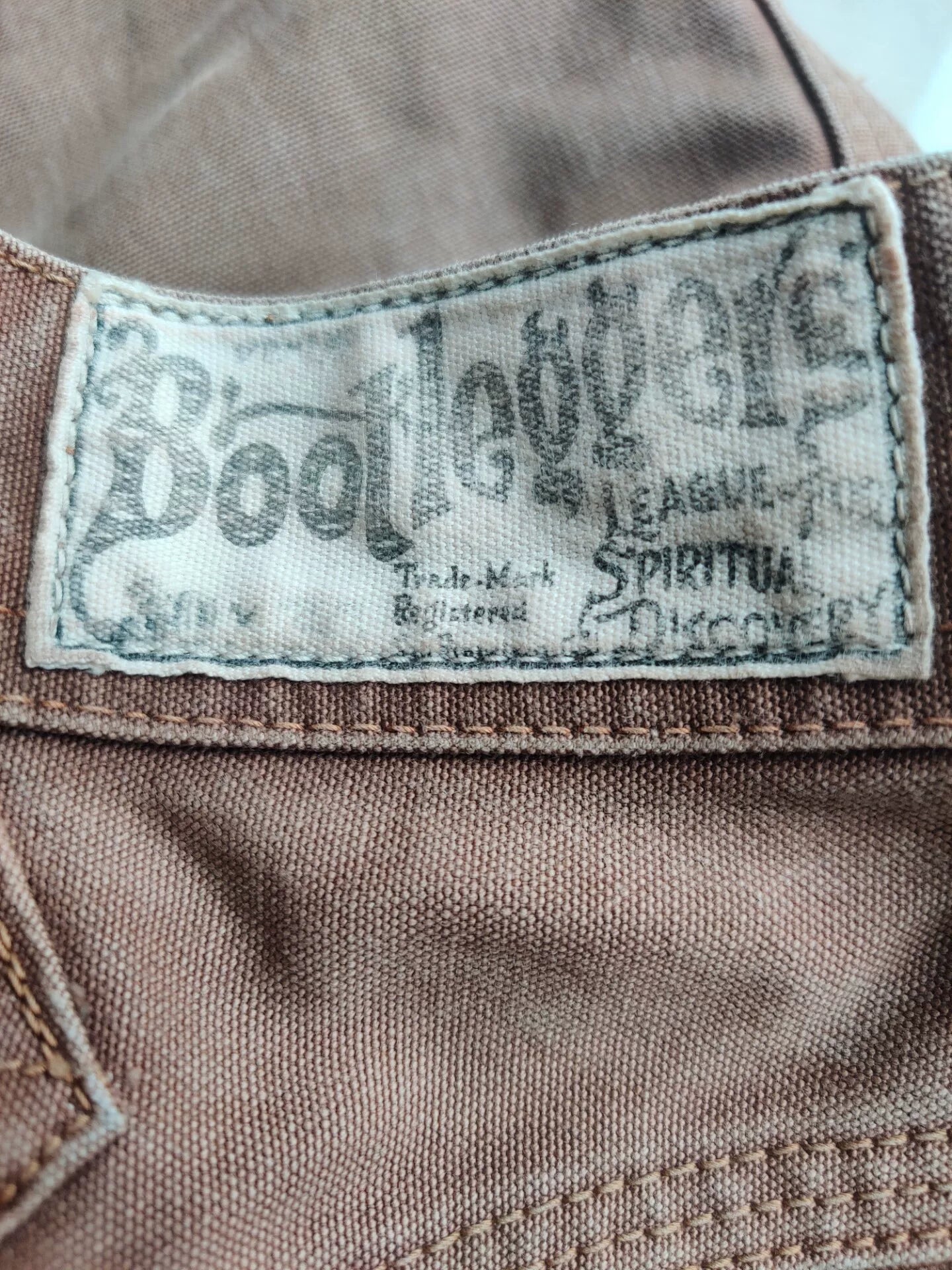 freewheelers bootleggers caramel color pants
