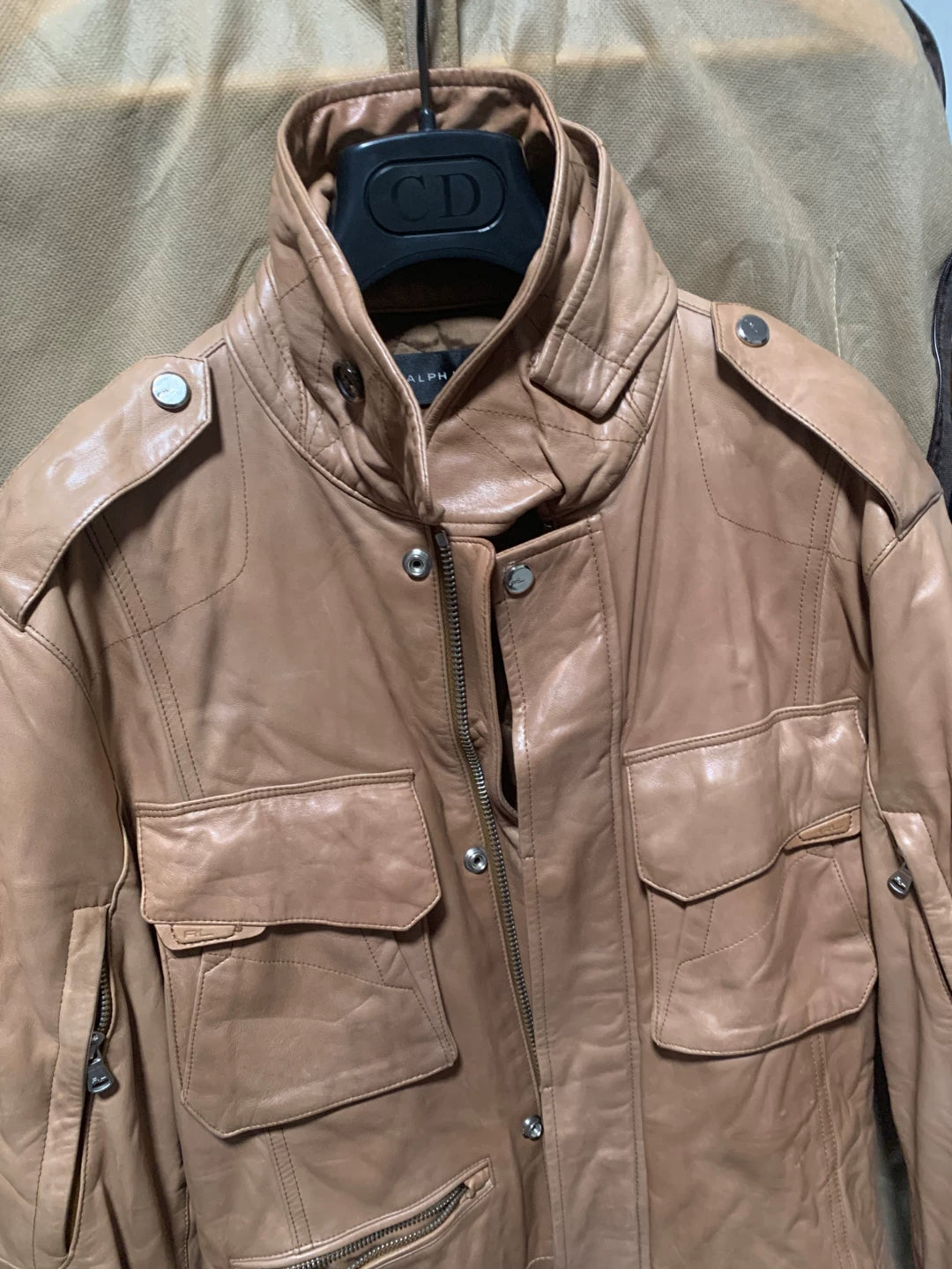 ralph lauren leather jacket in classic style