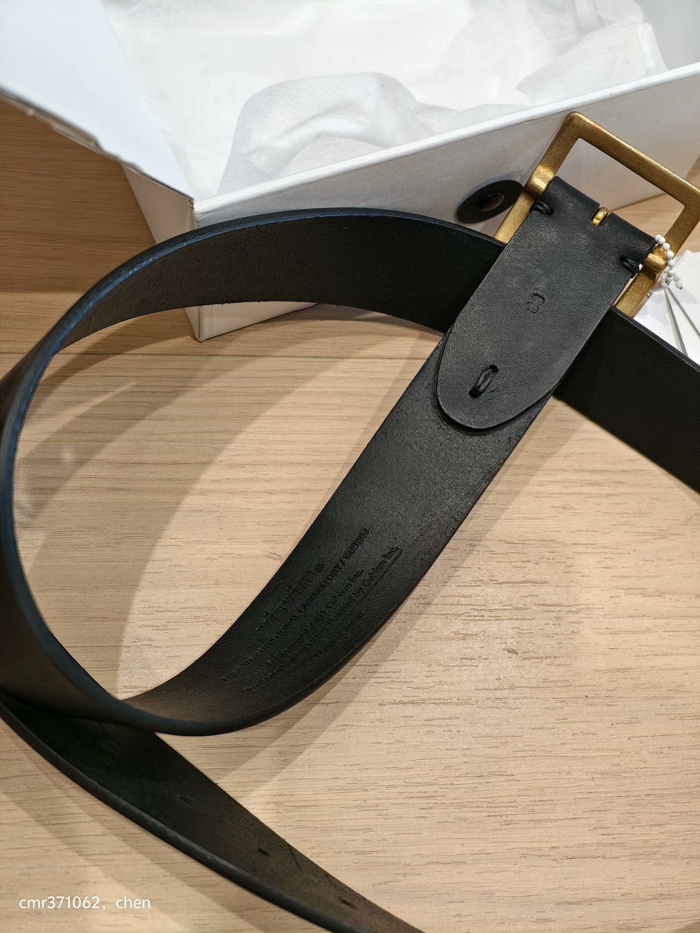 VISVIM 24AW PLAIN BELT 40MM
