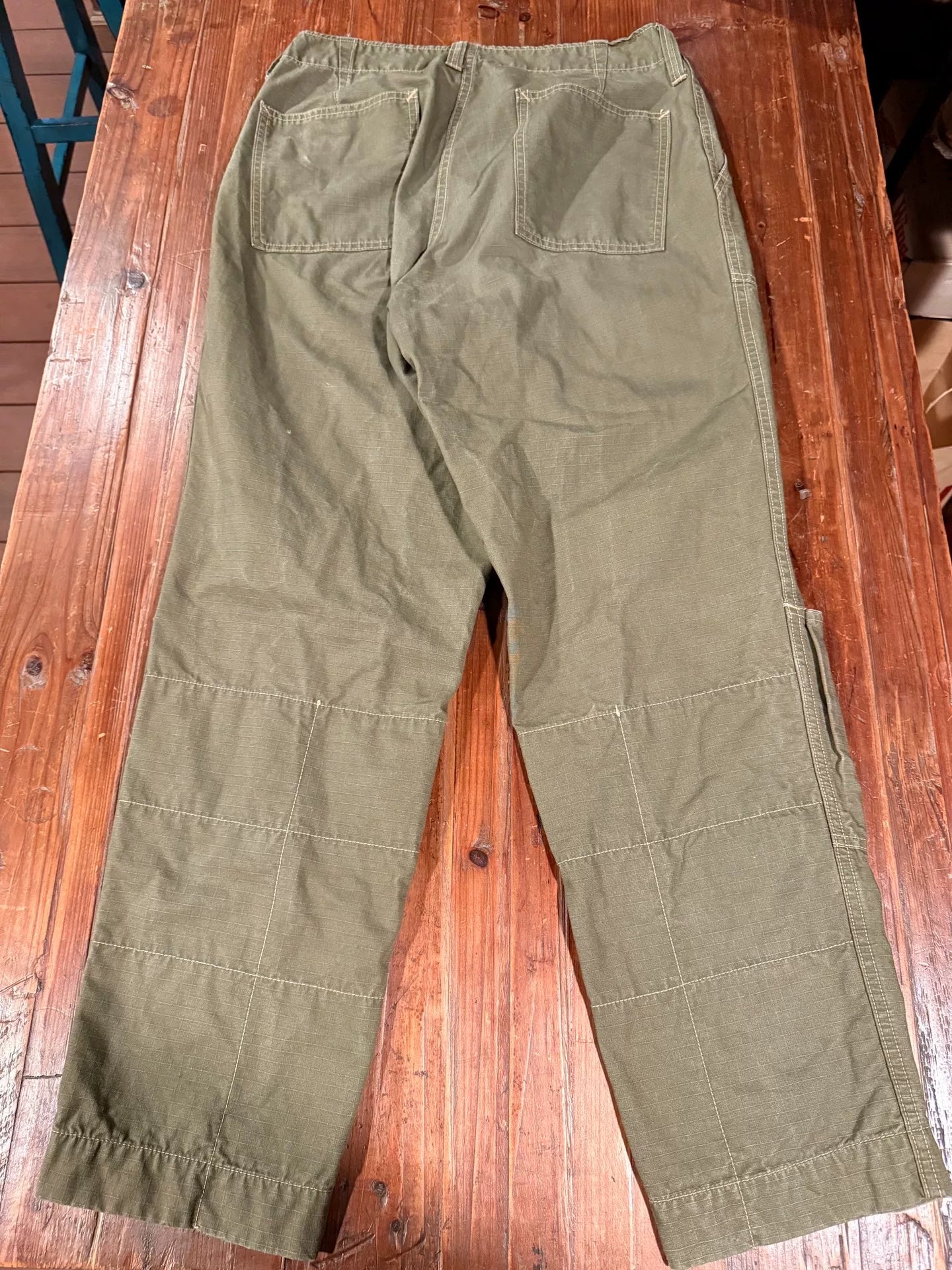Freewheelers Military Green Cargo Pants