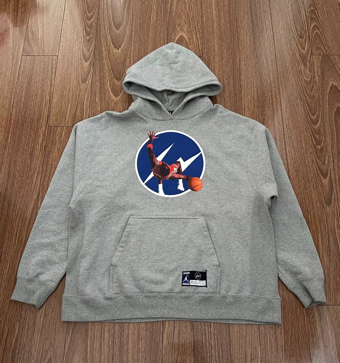 jordan x fragment design hooded sweatshirt