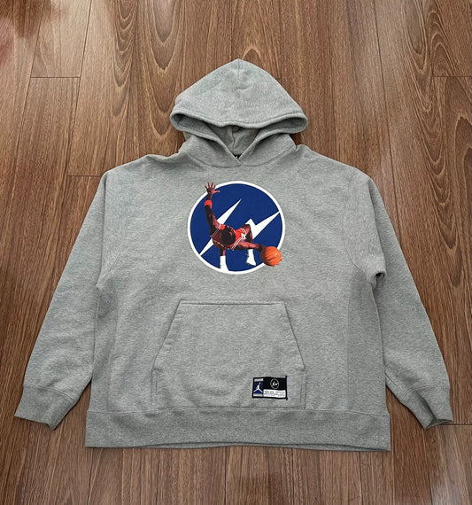 jordan x fragment design hooded sweatshirt