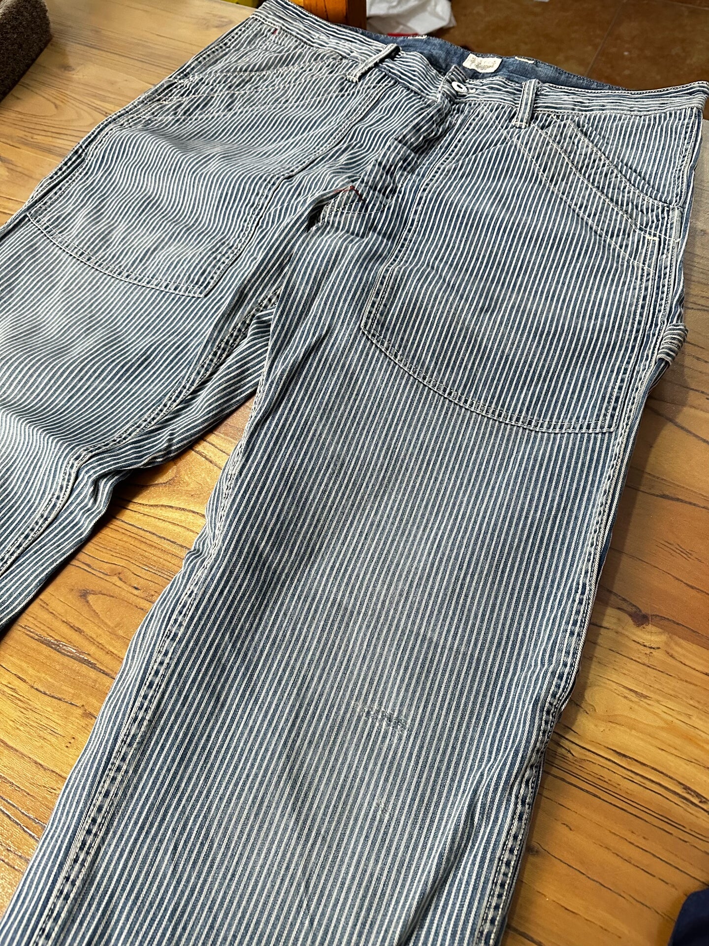 RRL Vintage Blue White Striped Pants