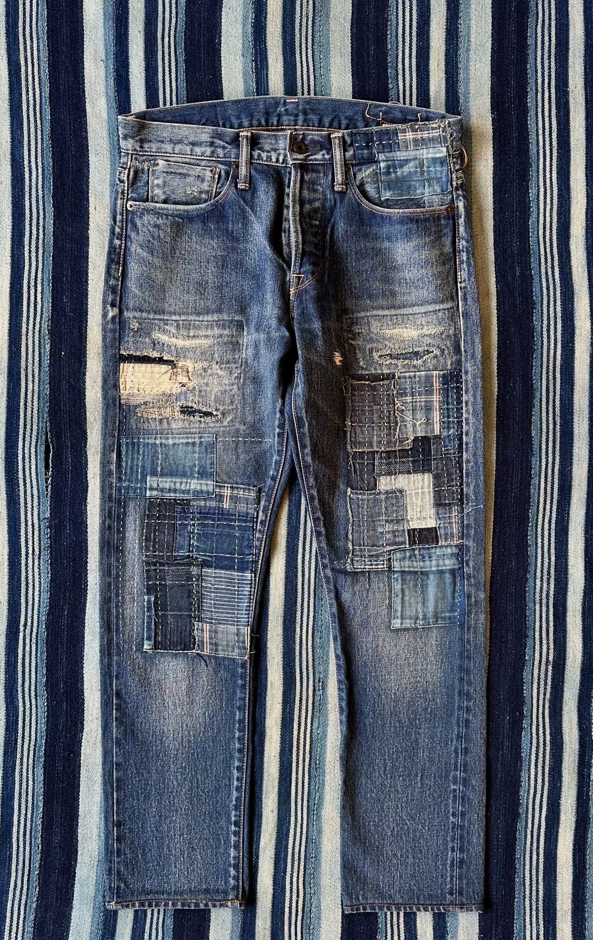 Kuro Aulick 03 Patchwork Denim Pants