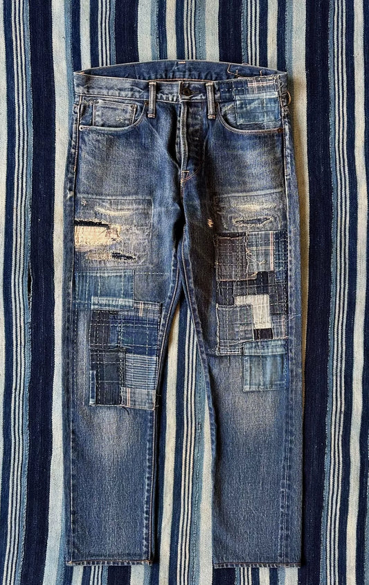 Kuro Aulick 03 Patchwork Denim Pants