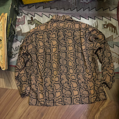 Wacko Maria Snake Print Long Sleeve Shirt