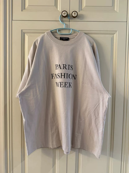 balenciaga paris fashion week short sleeve shirt