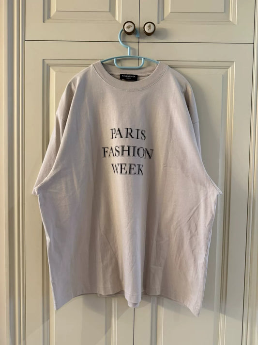 balenciaga paris fashion week short sleeve shirt