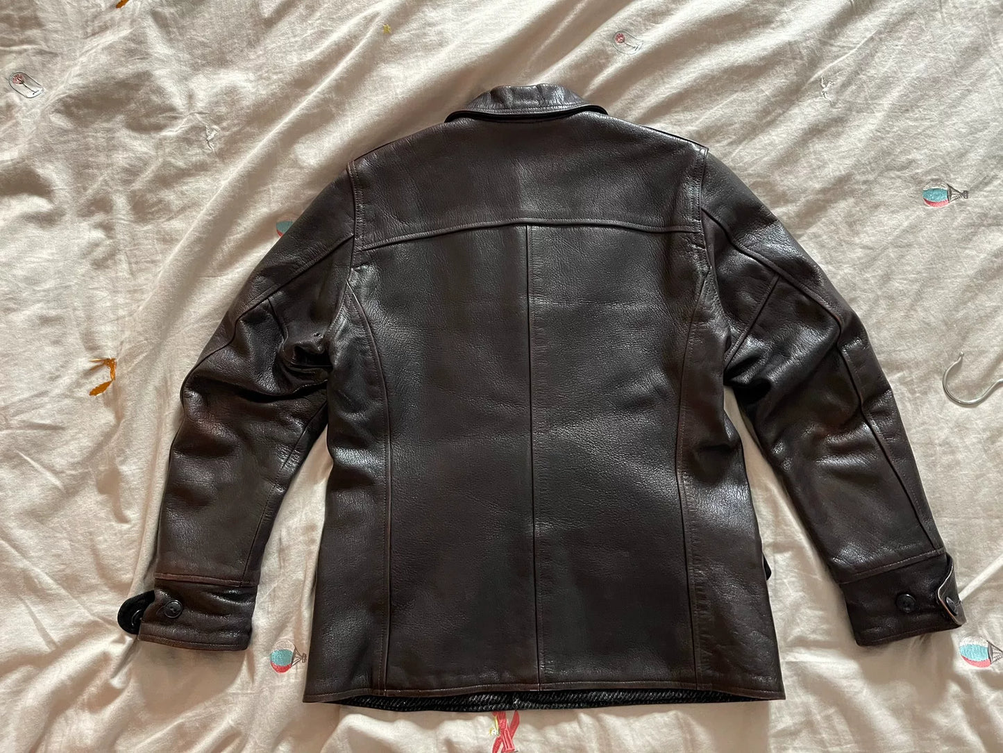 burgundy leather jacket with great condition