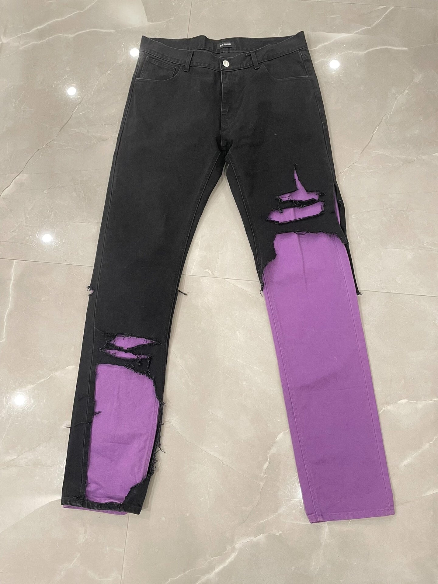 Raf Simons Distressed Denim Pants