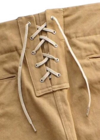 OLD JOE Back-Fastened Denim Pants