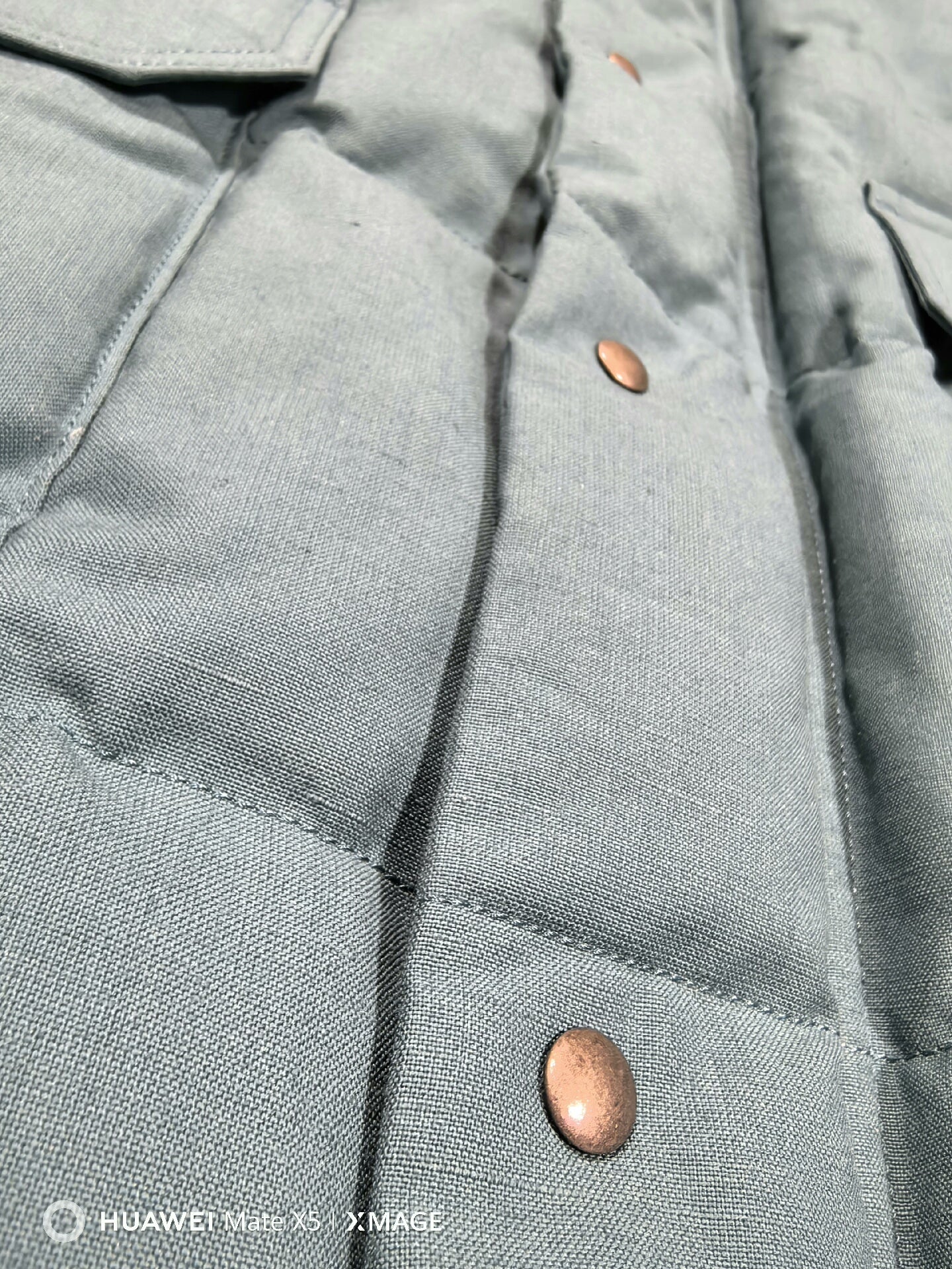 visvim ulmer down jacket in green hue