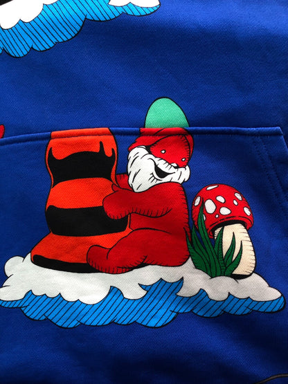 colorful hooded sweatshirt by Walter Van Beirendonck