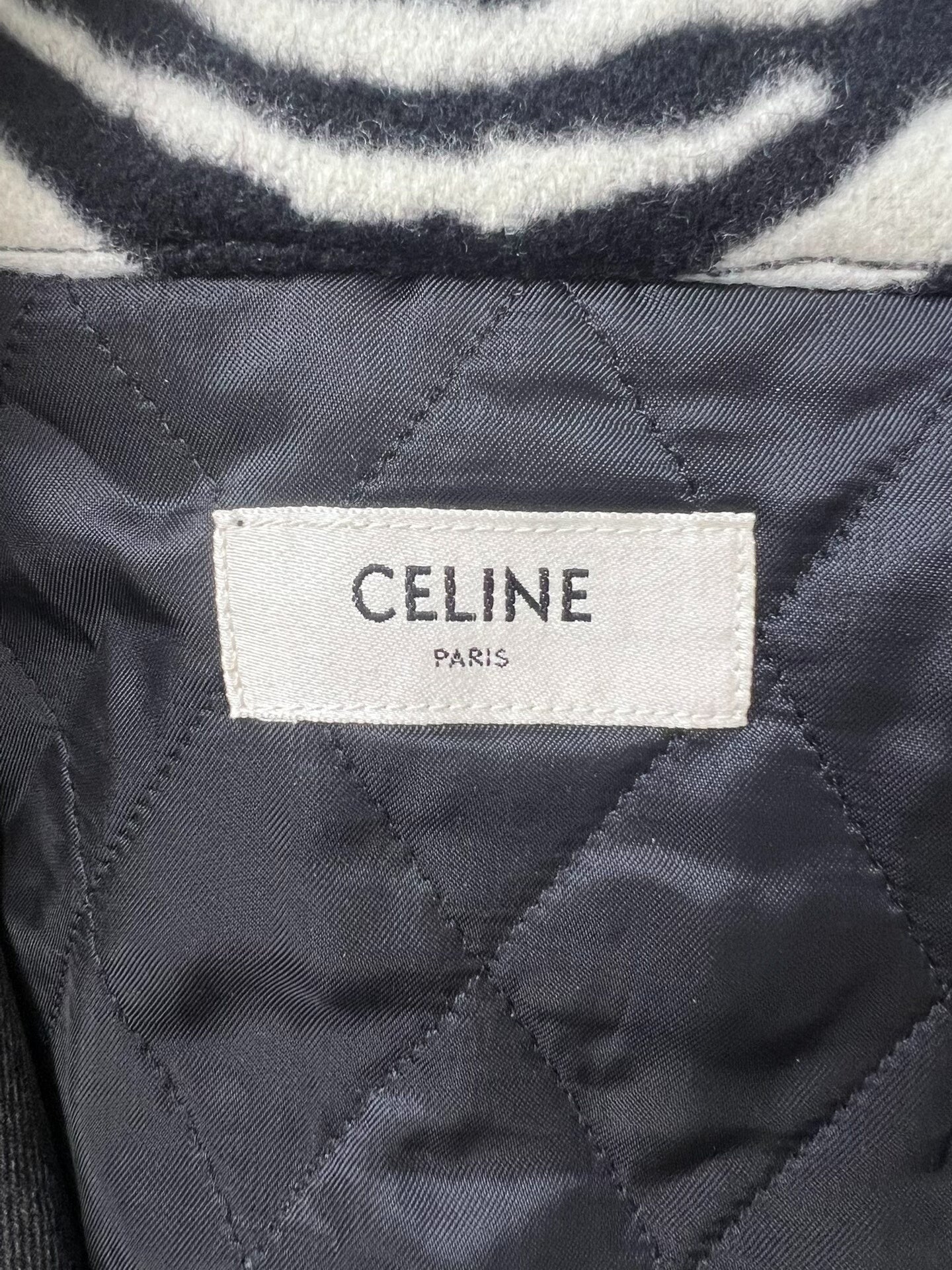 Celine Zebra-Pattern Denim Jacket