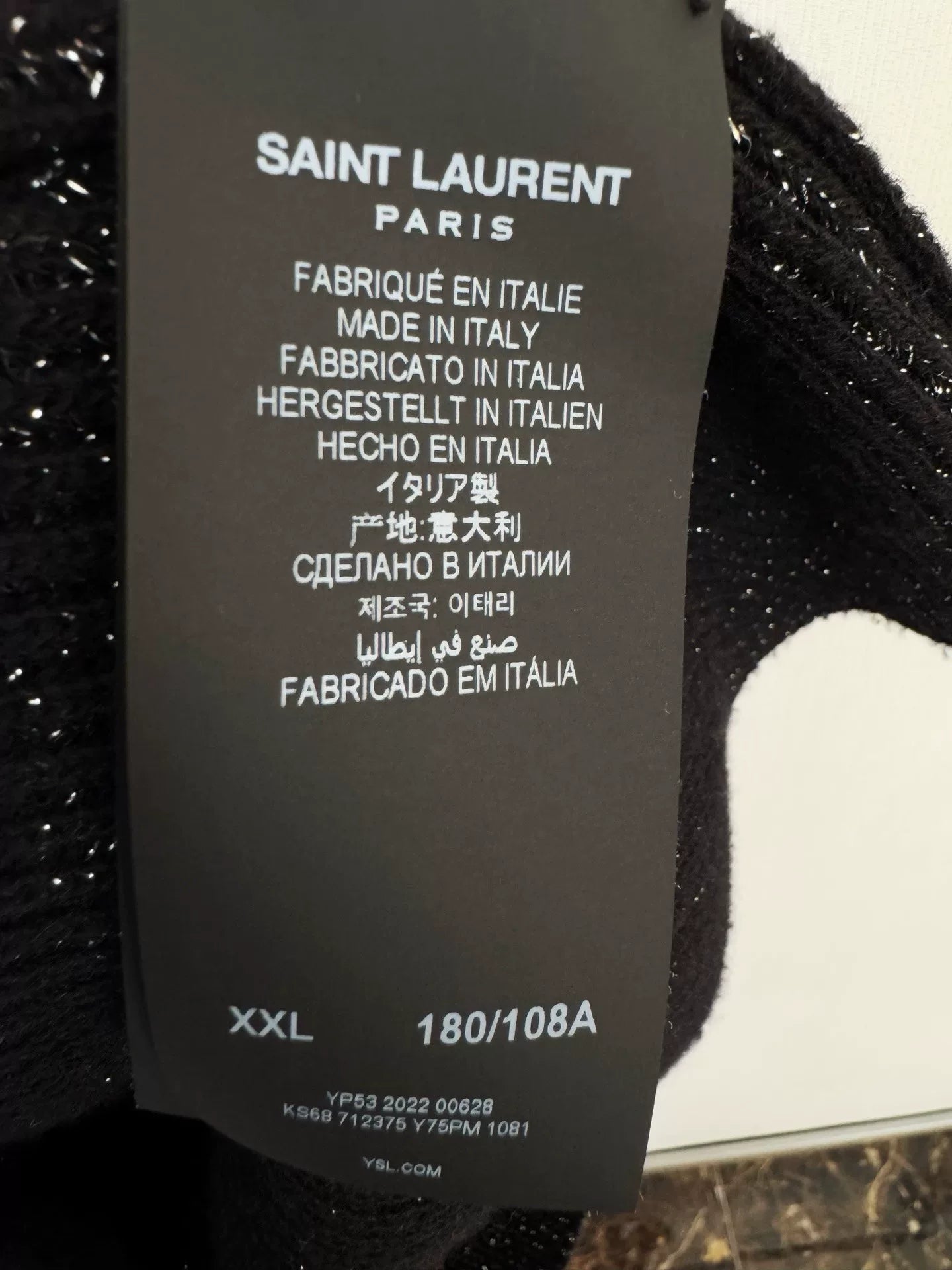 Saint Laurent Black Knit Cardigan