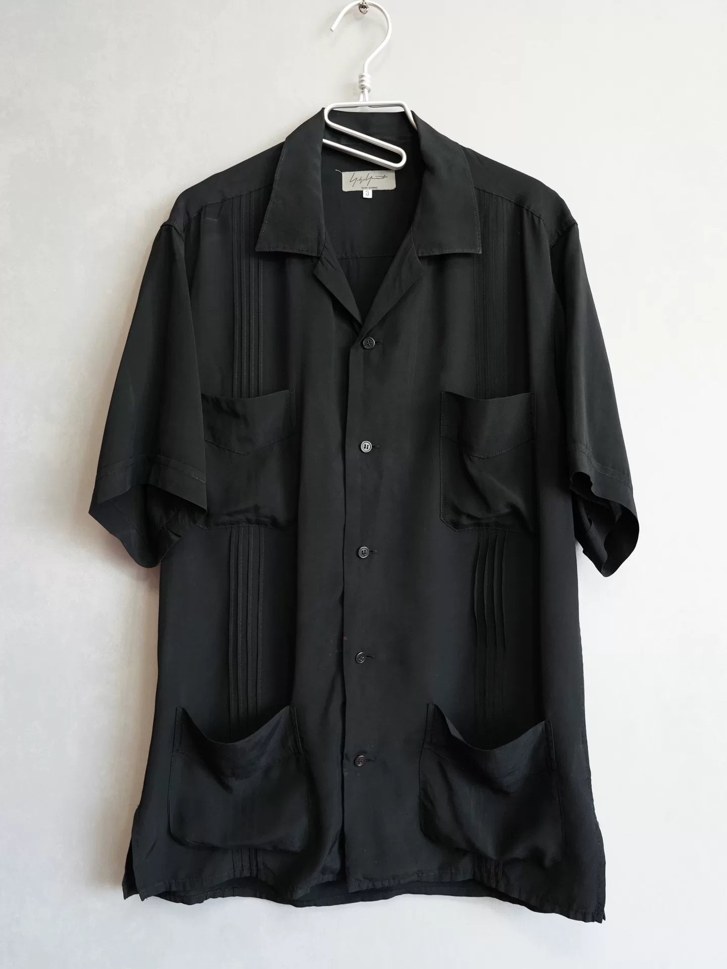 Yohji Yamamoto Silk Blend Short Sleeve Shirt