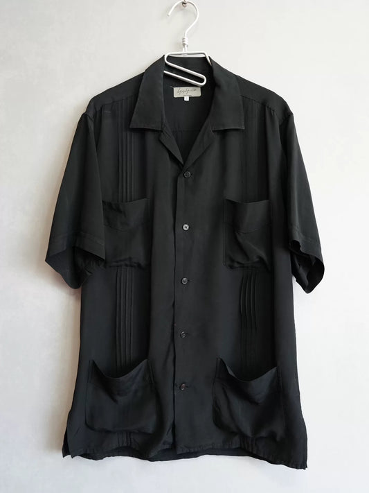 Yohji Yamamoto Silk Blend Short Sleeve Shirt