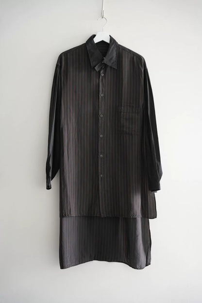 Yohji Yamamoto Striped Long Shirt