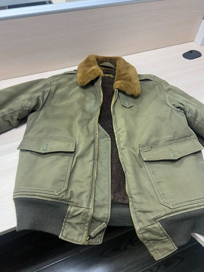 Freewheelers B10 Jacket in Olive Green