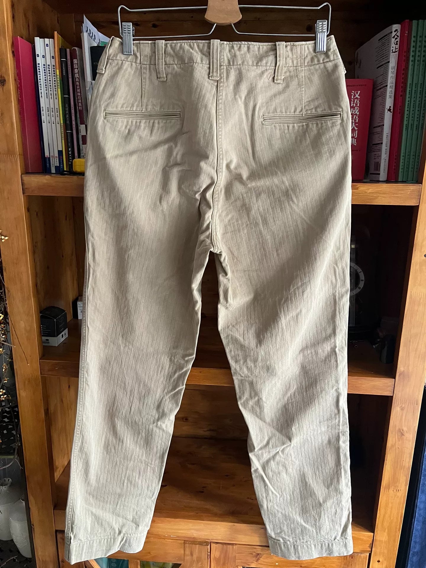 vintage khaki military style pants