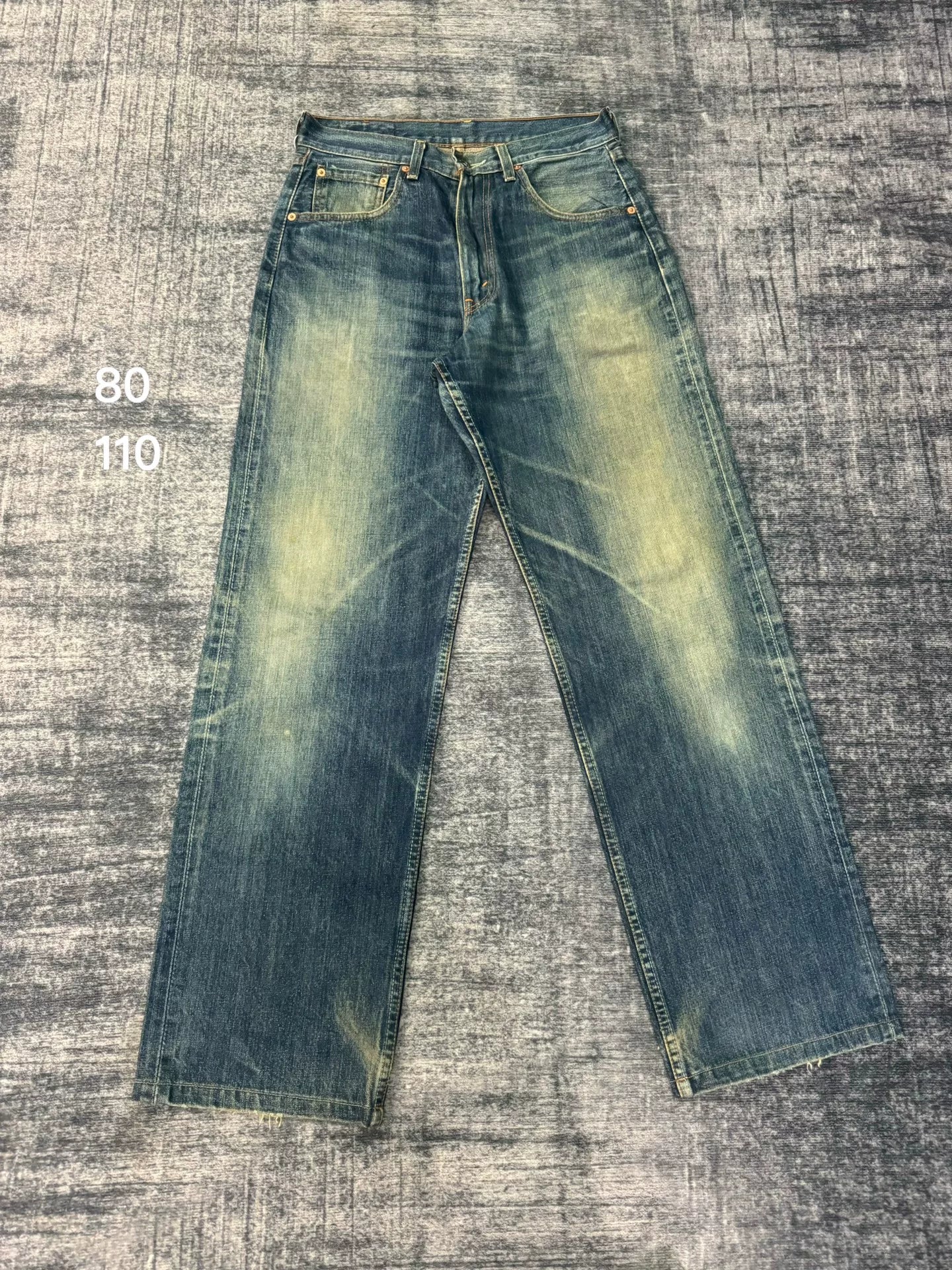 Vintage Levi's 504 Japanese Washed Blue Jeans