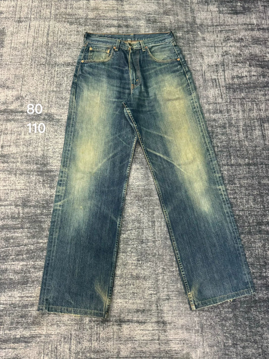 Vintage Levi's 504 Japanese Washed Blue Jeans