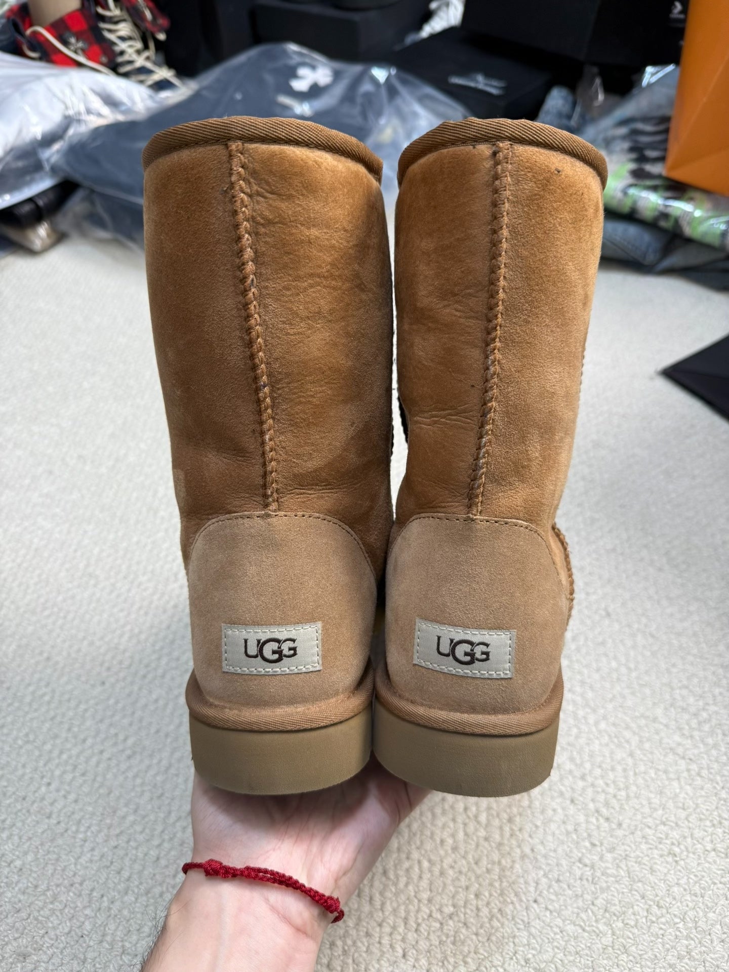 Chrome Hearts Ugg Cross Leather Boots