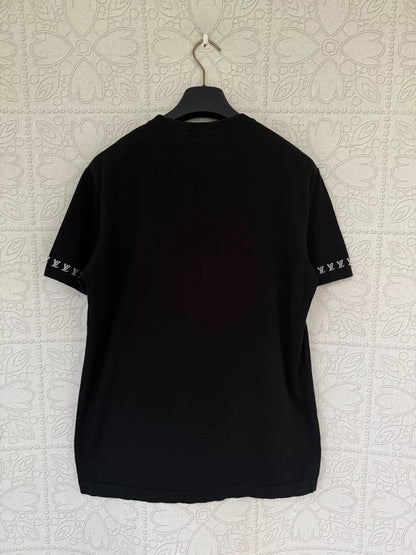 black louis vuitton short sleeve knit shirt
