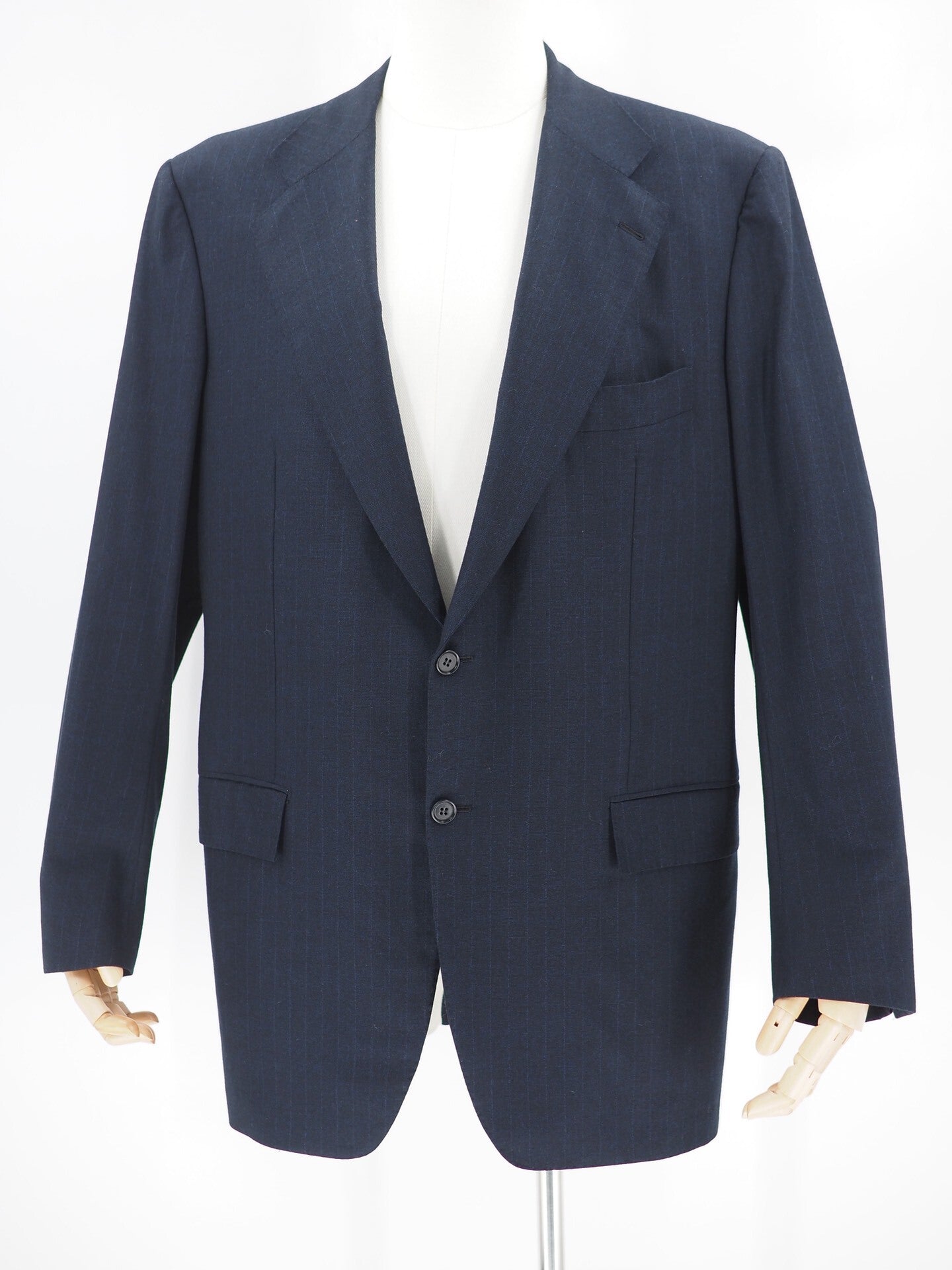 navy wool blazer by kiton