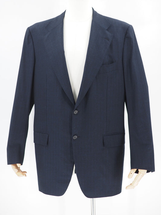 navy wool blazer by kiton
