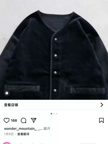 PORTER CLASSIC Corduroy Cardigan Jacket