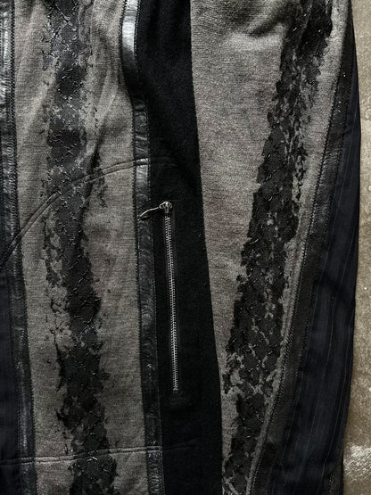 dark layered cardigan by Kohshin Satoh