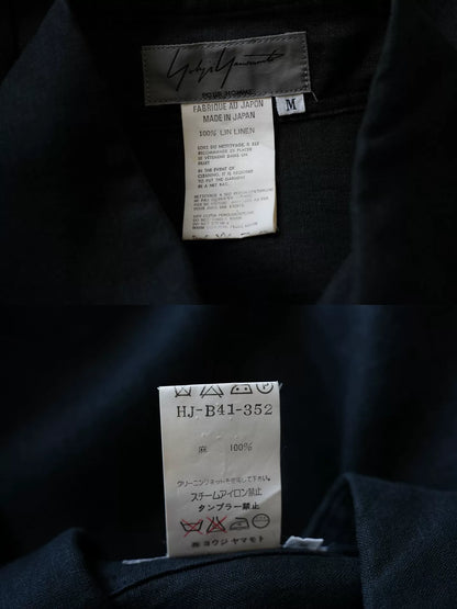 embroidered black long sleeve shirt