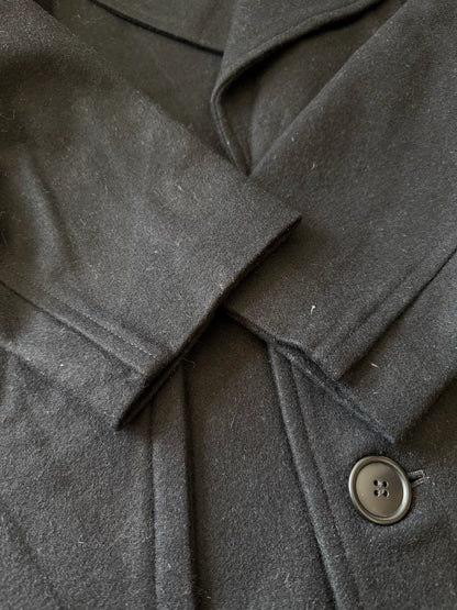 Yohji Yamamoto Wool Coat Size 2 Black Long