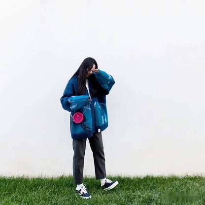 descendant ski cowichan knit sweater jacket